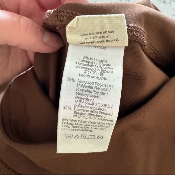 Like New! Madewell MWL High-Rise Flex Flare Leggings  - Coffee Brown - Picture 6 of 8